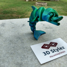 Picture of print of Cute Flexi Print-in-Place Dolphin