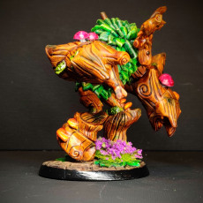 Picture of print of Oaken Forest Golem (pre-supported included) 50mm Base