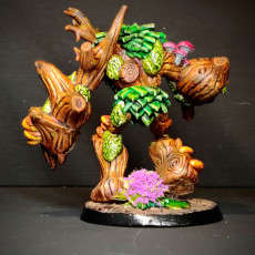 Picture of print of Oaken Forest Golem (pre-supported included) 50mm Base