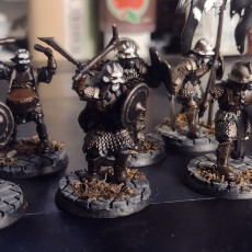 Picture of print of Orc Warriors with Sword and shield
