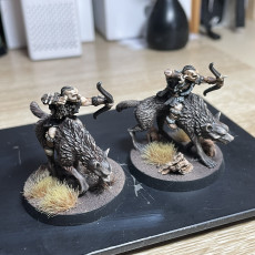 Picture of print of Mounted Orc hunters