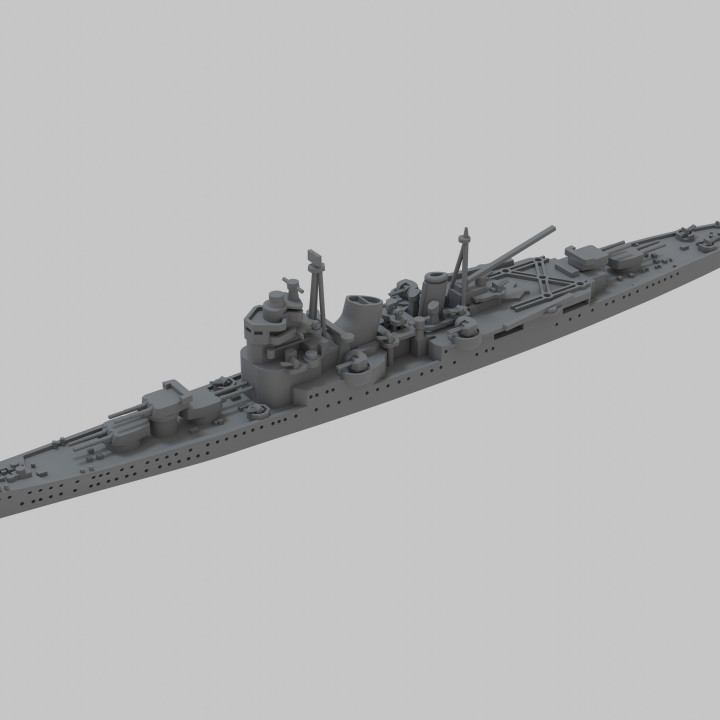 1/1200 WWII Japanese Cruiser Myoko 3D Printed Gray 