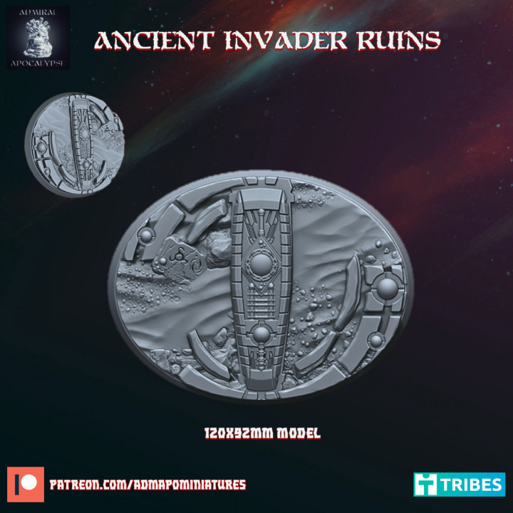 $2.00Ancient Invade Ruins 120x92mm base (Pre-supported)
