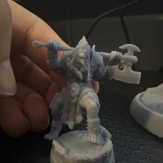 Picture of print of Lion-folk Barbarian - Ezeqial