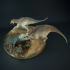 Deinosuchus attack diorama image