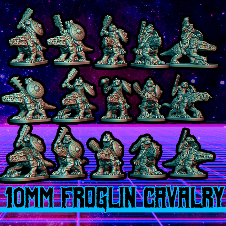 $7.00Froglin Cavalry (10mm scale)