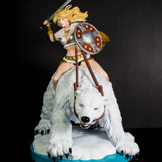 Picture of print of Hilde - Polar bear barbarian