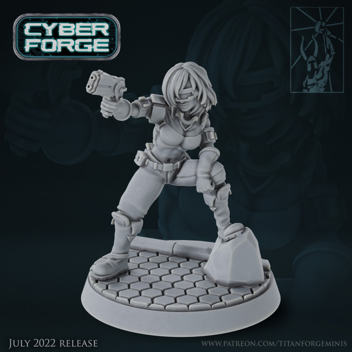 Descargar Cyber Forge Anniversary Route 77 Cedella de Titan Forge Miniatures