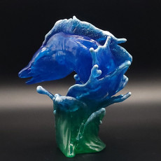 Picture of print of Water Elemental - Tabletop Miniature (Pre-Supported)