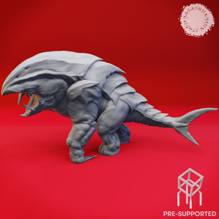 3D Printable Attacking Bulette - Book of Beasts - Tabletop Miniature ...