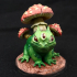 Toad mushroom print image