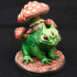 Toad mushroom print image