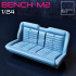 PICK UP TRUCK BENCH M2 Stripes FOR DIECAST AND MODELKITS 1-24th image