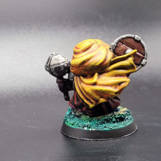 Picture of print of Owlkin Cleric Miniature - Pre-Supported
