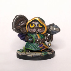 Picture of print of Owlkin Cleric Miniature - Pre-Supported