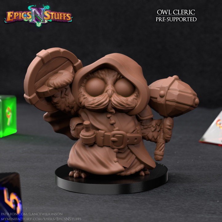 $2.99Owlkin Cleric Miniature - Pre-Supported