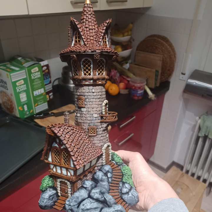 3D Print of City of Firwood - Wizard Tower by michaelwinterling