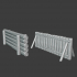 Simple medieval palisades to protect infantry image