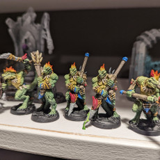 Picture of print of Lizardfolk (Set of 5) (Pre-Supported)