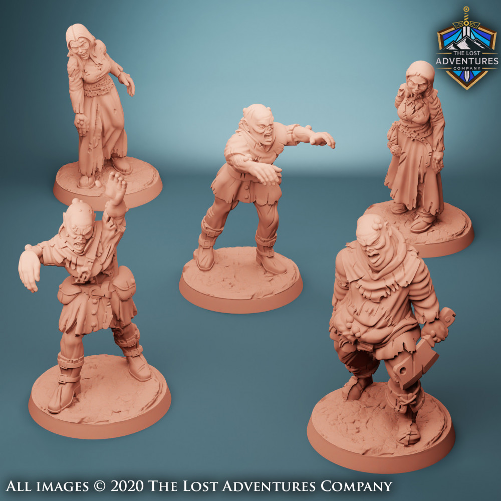 Image of Zombies (Set of 5) (Pre-Supported)