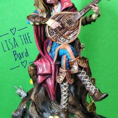 Picture of print of Lisa the Bard [presupported]