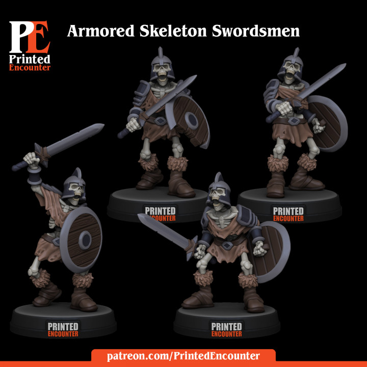 $8.00Skeleton Swordsmen Warriors Armored