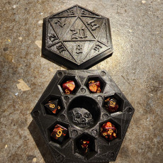 Picture of print of RPG dice box