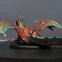Bronze Dragon Set / Legendary Drake / Winged Mountain Encounter / Magical Beast print image