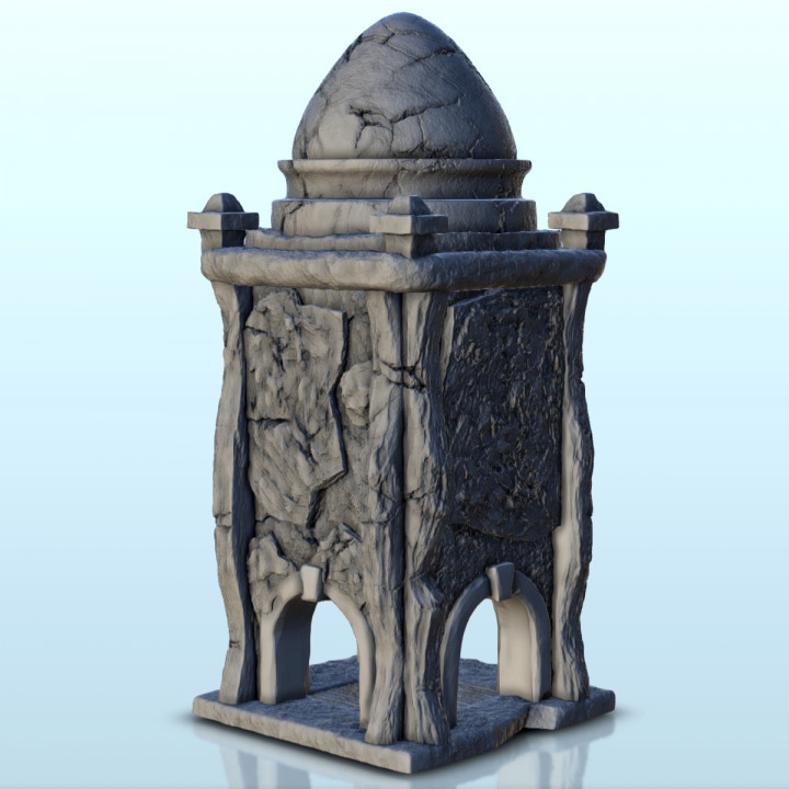 $2.30Stone tower with archs and dome (11) - Medieval building middle age