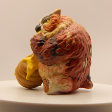 Picture of print of Owl Bear 1B Miniature - Pre-Supported