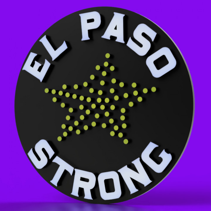 3D Printable El Paso Strong Sign 3D print model by Chris