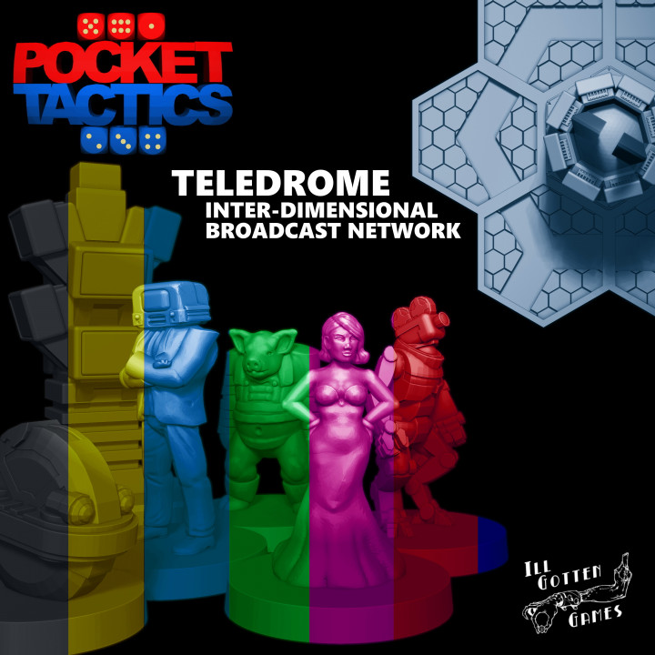 Pocket-Tactics: Teledrome Interdimensional Broadcast Network's Cover