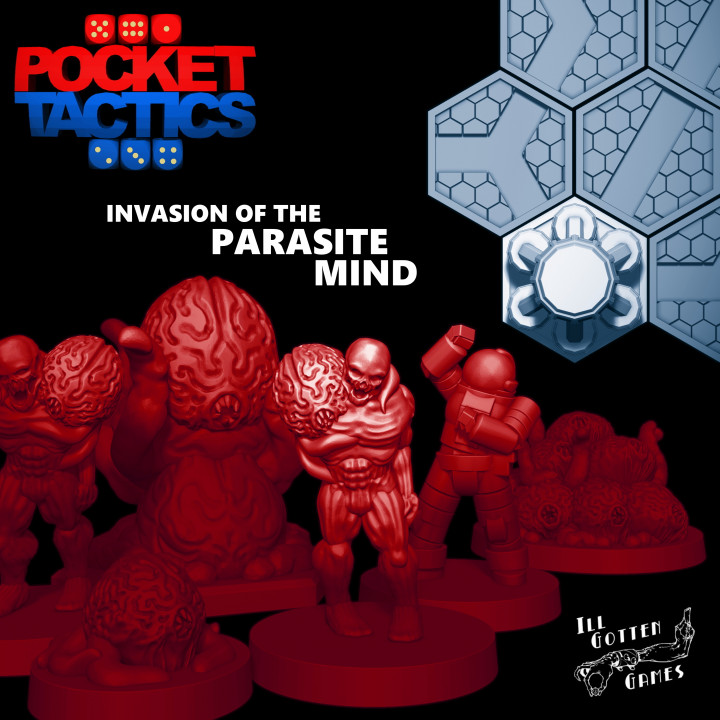 Pocket-Tactics: Invasion of the Parasite Mind's Cover