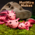 Adorable Articulated Axolotl, Print-In-Place Body, Snap-Fit Head, Cute Flexi image