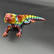Picture of print of Bearded Dragon Articulated Toy, Print-In-Place Body, Snap-Fit Head, Cute Flexi