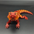 Bearded Dragon Articulated Toy, Print-In-Place Body, Snap-Fit Head, Cute Flexi print image