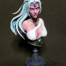 Picture of print of Drow Moon Priestess BUST - Kadna Glyndrel