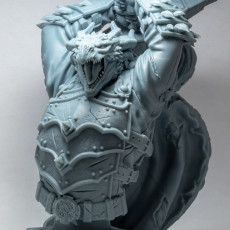 Picture of print of Dragonborn Knight - Bust