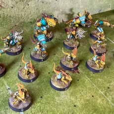 Picture of print of Expanded Lizardmen Team (Primal Style) - for Fantasy Football