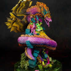 Picture of print of Saurian Quetzalcoatl