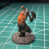 Dwarf Army Axe Thrower / Dwarven Warrior / Mystical Old Fighter / Male Mountain Encounter print image