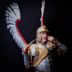 Picture of print of Winged Hussar Presupported