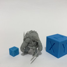 Picture of print of Dual Sword Tortle - Tabletop Miniatures (Pre-Supported)