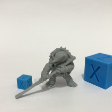 Picture of print of Bo Staff Tortle - Tabletop Miniatures (Pre-Supported)