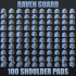 100 SHOULDER PADS (RAVEN GUARD) image