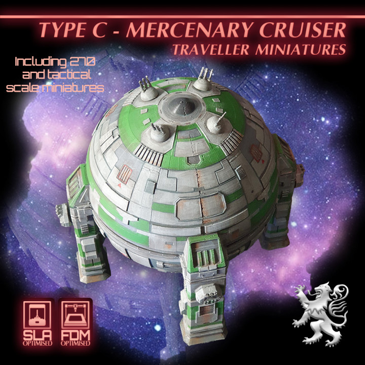 Type C Mercenary Cruiser Traveller Miniatures's Cover