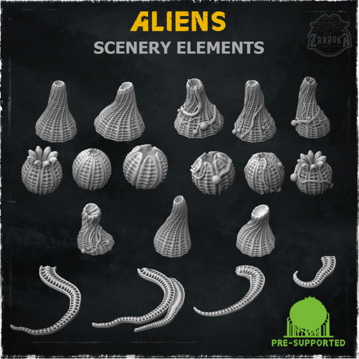 Aliens (Scenery Elements) - Wargame Bases & Toppers 2.0's Cover