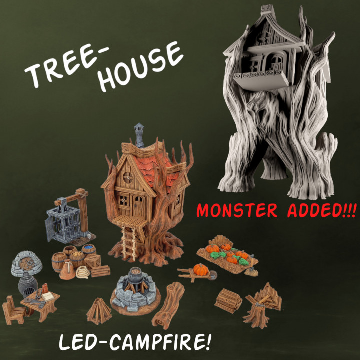 Treehouse Campaign - TABLETOP TERRAIN DND RPG SCATTER's Cover