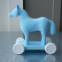 Horse on wheels image