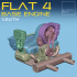 Flat Four BASE ENGINE 1-24th for modelkits and diecast image